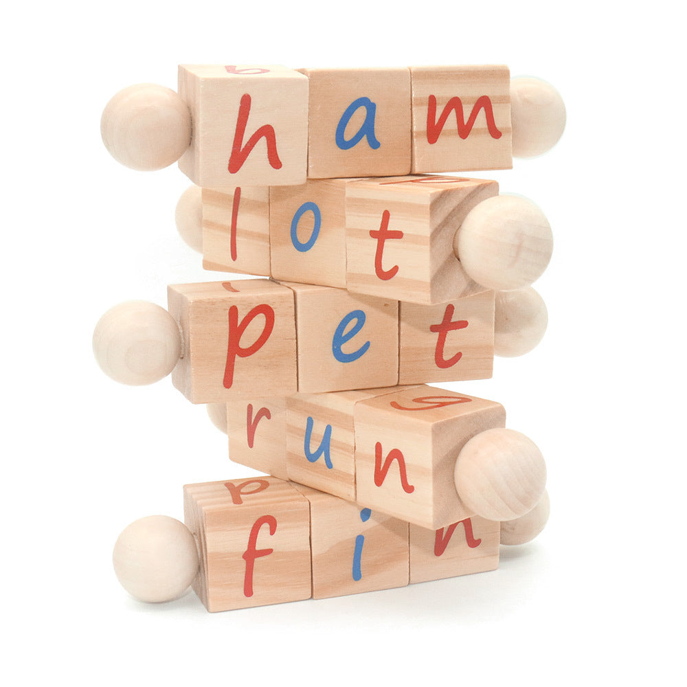 Montessori Phonics Building Blocks for Literacy Learning