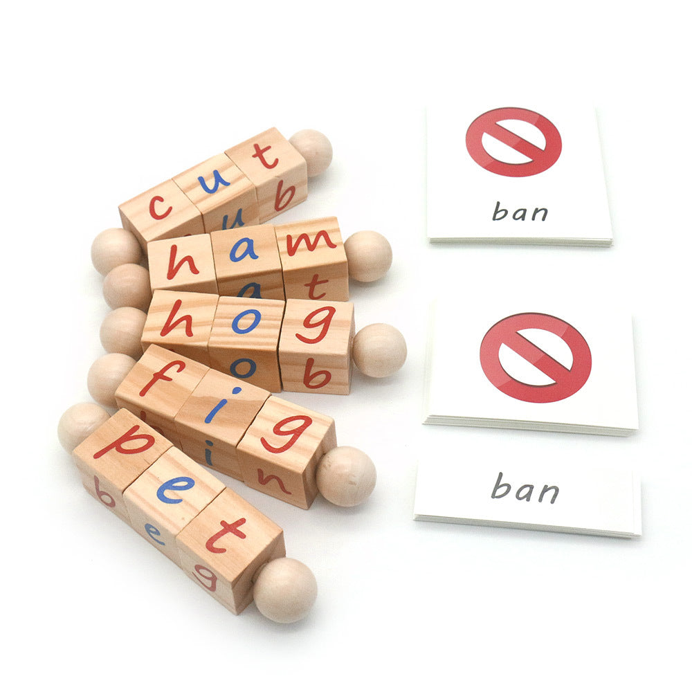 Montessori Phonics Building Blocks for Literacy Learning