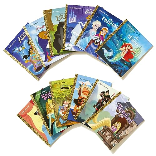 Ultimate Princess Boxed Set of 12 Little Golden Books (Disne