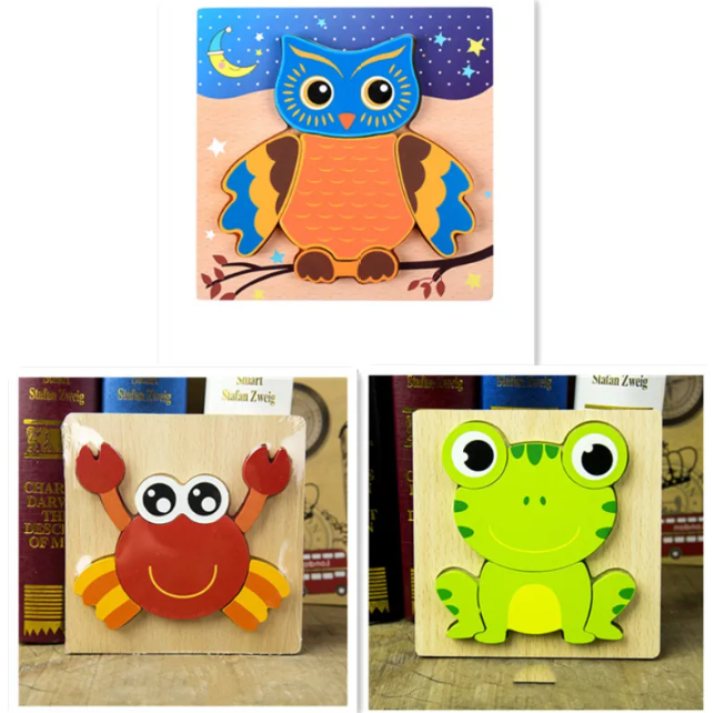 3D Animal Puzzle Set