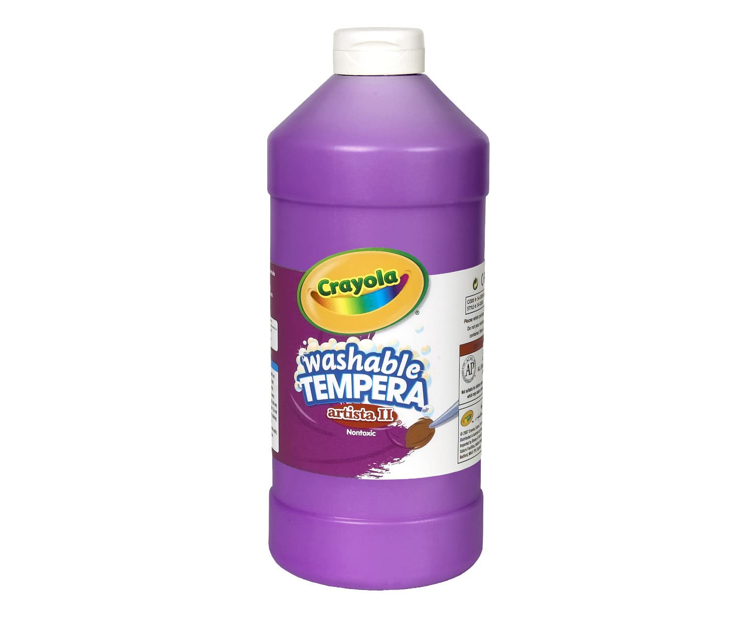 Crayola Tempera Washable Paint 32-Ounce Plastic Squeeze Bottle Violet/Purple