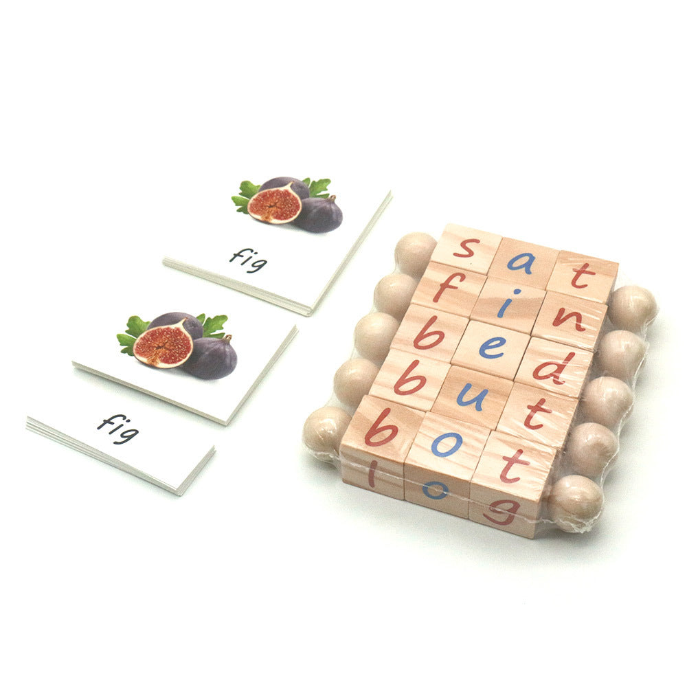 Montessori Phonics Building Blocks for Literacy Learning